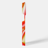 Liebe und Gold Abstrakt 3D Rainbowart iPhone Hülle (Rechte Seite)