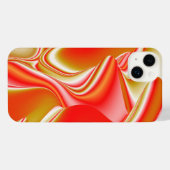 Liebe und Gold Abstrakt 3D Rainbowart iPhone Hülle (Rückseite (Horizontal))