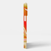 Liebe und Gold Abstrakt 3D Rainbowart iPhone Hülle (Rechte Seite)