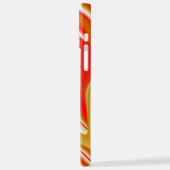 Liebe und Gold Abstrakt 3D Rainbowart iPhone Hülle (Linke Seite)