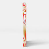 Liebe und Gold Abstrakt 3D Rainbowart iPhone Hülle (Linke Seite)