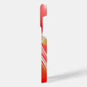 Liebe und Gold Abstrakt 3D Rainbowart iPhone Hülle (Linke Seite)