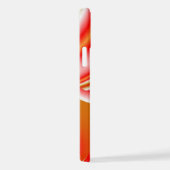 Liebe und Gold Abstrakt 3D Rainbowart iPhone Hülle (Rechte Seite)