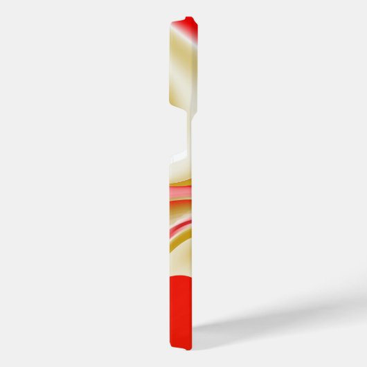 Liebe und Gold Abstrakt 3D Rainbowart iPhone Hülle (Rechte Seite)