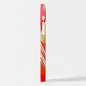 Liebe und Gold Abstrakt 3D Rainbowart iPhone Hülle (Linke Seite)