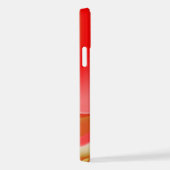 Liebe und Gold Abstrakt 3D Rainbowart iPhone Hülle (Rechte Seite)