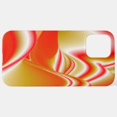 Liebe und Gold Abstrakt 3D Rainbowart iPhone Hülle (Hinten horizontal)