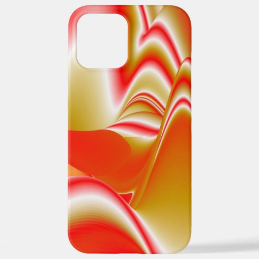 Liebe und Gold Abstrakt 3D Rainbowart iPhone Hülle (Rückseite)