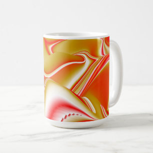 Liebe und Gold Abstrakt 3D Rainbowart Kaffeetasse