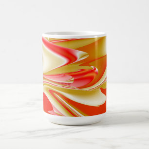 Liebe und Gold Abstrakt 3D Rainbowart Kaffeetasse