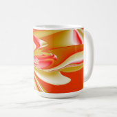 Liebe und Gold Abstrakt 3D Rainbowart Kaffeetasse (VorderseiteRechts)