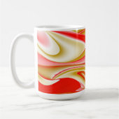 Liebe und Gold Abstrakt 3D Rainbowart Kaffeetasse (Links)