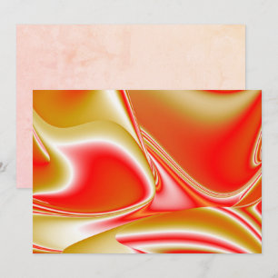 Liebe und Gold Abstrakt 3D Rainbowart Karte
