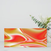 Liebe und Gold Abstrakt 3D Rainbowart Karte (Stehend Vorderseite)
