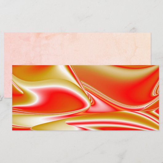 Liebe und Gold Abstrakt 3D Rainbowart Karte (Vorne/Hinten)