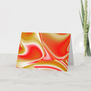 Liebe und Gold Abstrakt 3D Rainbowart Karte