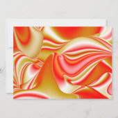 Liebe und Gold Abstrakt 3D Rainbowart Karte (Vorderseite)