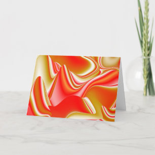 Liebe und Gold Abstrakt 3D Rainbowart Karte