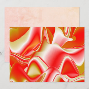 Liebe und Gold Abstrakt 3D Rainbowart Karte