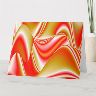 Liebe und Gold Abstrakt 3D Rainbowart Karte