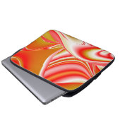 Liebe und Gold Abstrakt 3D Rainbowart Laptopschutzhülle (Vorne Knopf)