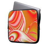 Liebe und Gold Abstrakt 3D Rainbowart Laptopschutzhülle (Vorderseite Links)