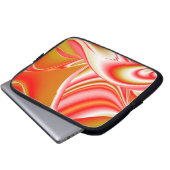 Liebe und Gold Abstrakt 3D Rainbowart Laptopschutzhülle (Vorne Knopf)