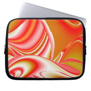Liebe und Gold Abstrakt 3D Rainbowart Laptopschutzhülle