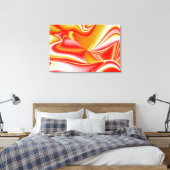 Liebe und Gold Abstrakt 3D Rainbowart Leinwanddruck (Insitu (Schlafzimmer))