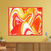 Liebe und Gold Abstrakt 3D Rainbowart Leinwanddruck (Insitu (Wohnzimmer))
