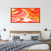 Liebe und Gold Abstrakt 3D Rainbowart Leinwanddruck (Insitu (Schlafzimmer))