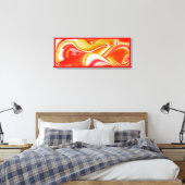 Liebe und Gold Abstrakt 3D Rainbowart Leinwanddruck (Insitu (Schlafzimmer))