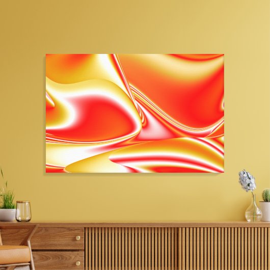 Liebe und Gold Abstrakt 3D Rainbowart Leinwanddruck (Insitu (Wohnzimmer))