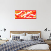 Liebe und Gold Abstrakt 3D Rainbowart Leinwanddruck (Insitu (Schlafzimmer))