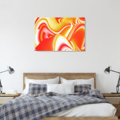 Liebe und Gold Abstrakt 3D Rainbowart Leinwanddruck (Insitu (Schlafzimmer))