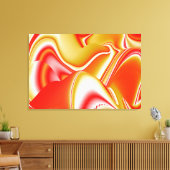 Liebe und Gold Abstrakt 3D Rainbowart Leinwanddruck (Insitu (Wohnzimmer))