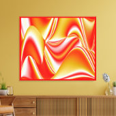Liebe und Gold Abstrakt 3D Rainbowart Leinwanddruck (Insitu (Wohnzimmer))