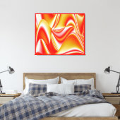 Liebe und Gold Abstrakt 3D Rainbowart Leinwanddruck (Insitu (Schlafzimmer))
