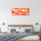 Liebe und Gold Abstrakt 3D Rainbowart Leinwanddruck (Insitu (Schlafzimmer))