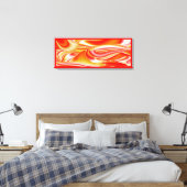 Liebe und Gold Abstrakt 3D Rainbowart Leinwanddruck (Insitu (Schlafzimmer))