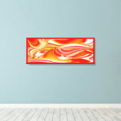 Liebe und Gold Abstrakt 3D Rainbowart Leinwanddruck (Insitu (Holzboden))