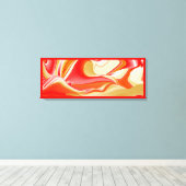 Liebe und Gold Abstrakt 3D Rainbowart Leinwanddruck (Insitu (Holzboden))