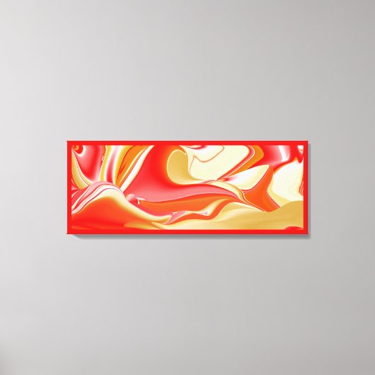 Liebe und Gold Abstrakt 3D Rainbowart Leinwanddruck (Vorderseite)