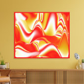 Liebe und Gold Abstrakt 3D Rainbowart Leinwanddruck (Insitu (Wohnzimmer))