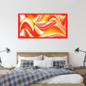 Liebe und Gold Abstrakt 3D Rainbowart Leinwanddruck (Insitu (Schlafzimmer))
