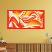 Liebe und Gold Abstrakt 3D Rainbowart Leinwanddruck (Insitu (Wohnzimmer))
