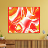 Liebe und Gold Abstrakt 3D Rainbowart Leinwanddruck (Insitu (Wohnzimmer))