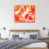 Liebe und Gold Abstrakt 3D Rainbowart Leinwanddruck (Insitu (Schlafzimmer))