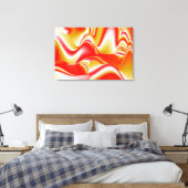 Liebe und Gold Abstrakt 3D Rainbowart Leinwanddruck (Insitu (Schlafzimmer))