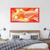 Liebe und Gold Abstrakt 3D Rainbowart Leinwanddruck (Insitu (Schlafzimmer))